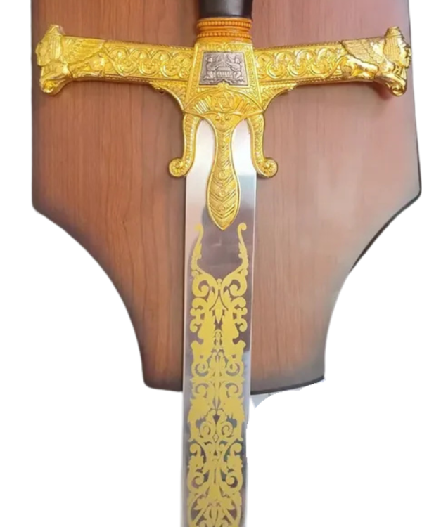 Espada Rei Davi Rei Salomão Preto Com Dourado