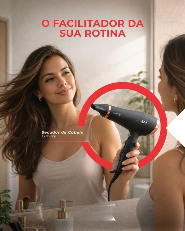 Secador De Cabelo  Profissional 2000w Bivolt 110/220v