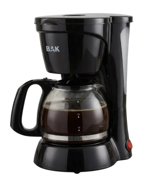 Cafeteira Elétrica Bak 650w Jarra De Vidro 18 Xícaras Cor Preto