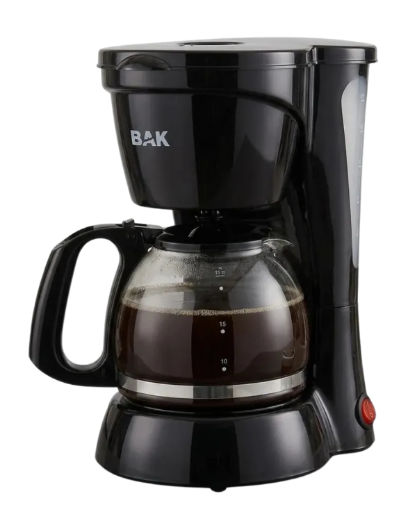 Cafeteira Elétrica Bak 650w Jarra De Vidro 18 Xícaras Cor Preto