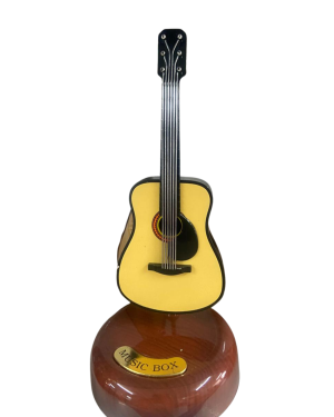 Violão Miniatura Com Um Toque Musical Decorativo