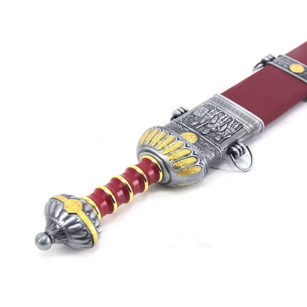 Espada Adaga Elite Romana Vinho Com Dourado 78 Cm