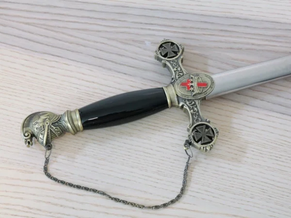 Espada Cerimonial Cavaleiros Templários Cruz Vermelha